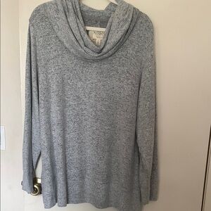 BNWT Cozy Gray Women's Cowl Neck Sweater